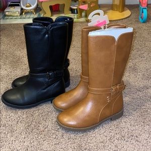 Toddler girls riding boots bundle of 2